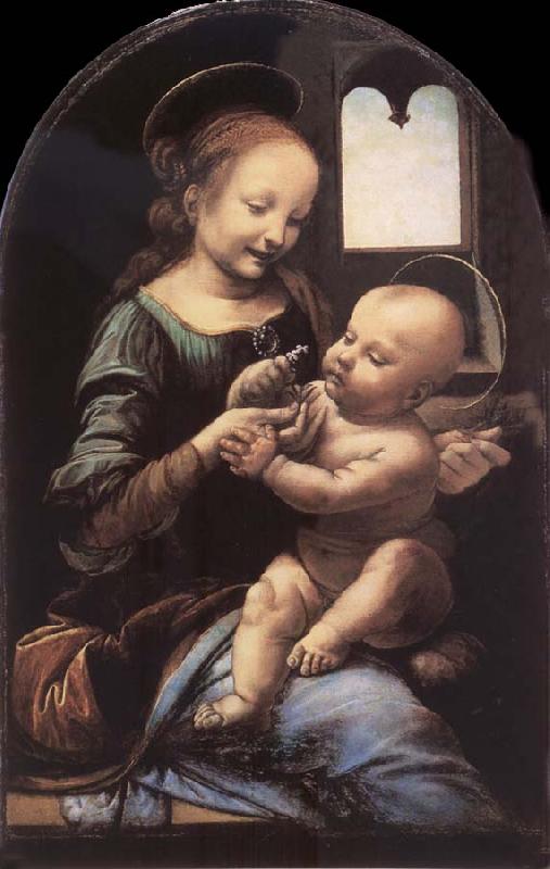 LEONARDO da Vinci The madonna with the Children France oil painting art